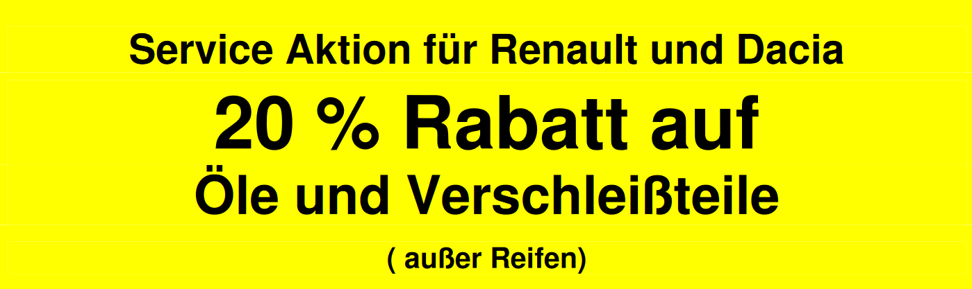 Service 20 Rabattaktion